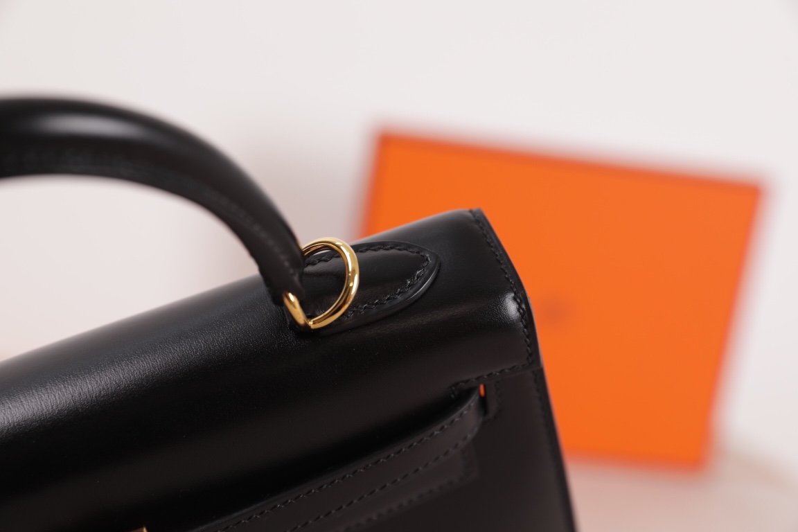 에르메스 켈리백25 블랙 금장